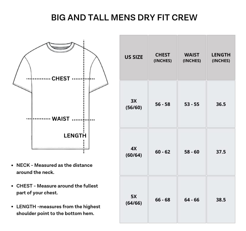 Real Essentials 3 Pack: Men’s Big & Tall Short Sleeve Dry Fit Crew Neck T-Shirt - Gym Workout Athletic Running Tee, Set 6, 4X, Pack of 3