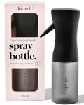 Kitsch Continuous Spray Bottle for Hair – Fine Mist Water Mister & Water Spray Bottle – Recycled Hair Spray Bottle – Spray Bottles for Cleaning, Styling, Plants & More – Black, 150ml