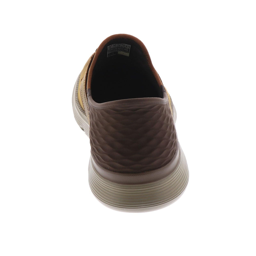 Skechers Men's Slip-ins Garza - Gervin Casual Slip-On Shoes, Dark Brown, 12 Wide