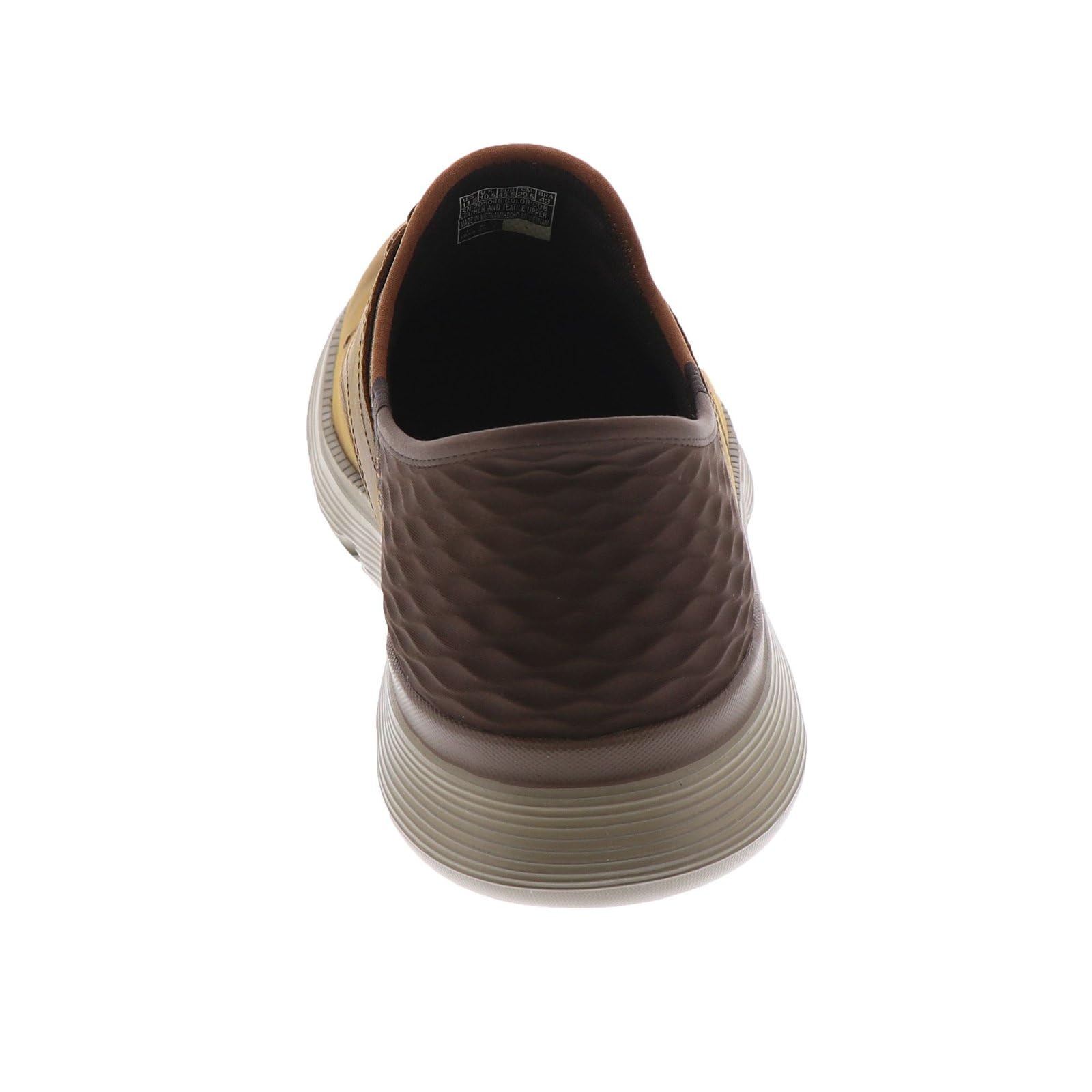 Skechers Men's Slip-ins Garza - Gervin Casual Slip-On Shoes, Dark Brown, 12 Wide