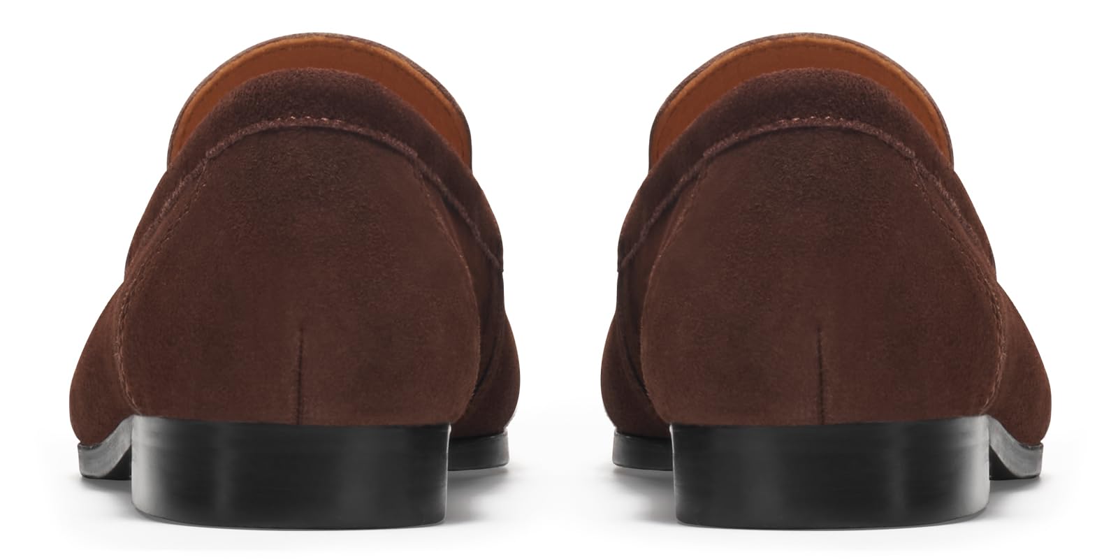 Journey West Ivy Style Suede Slip-on Penny Loafers Shoes for Women Coffee US 9