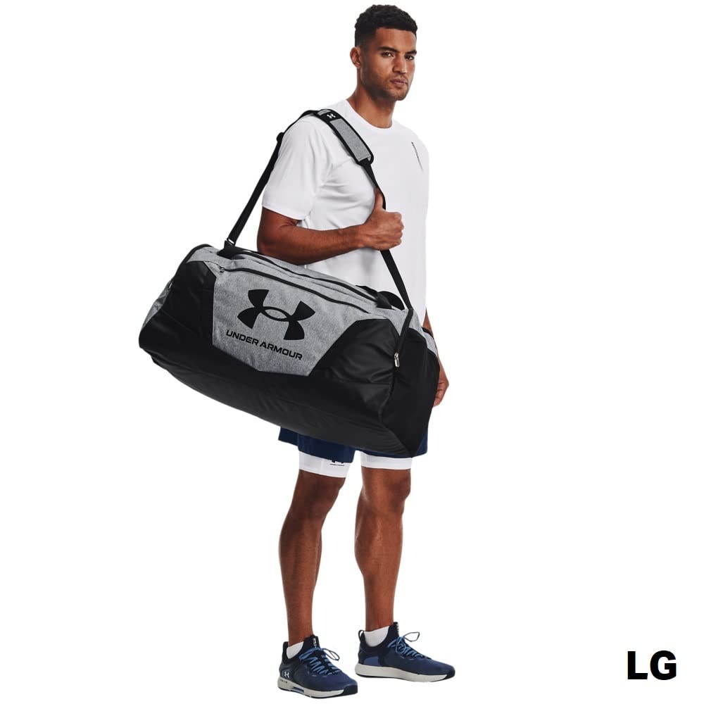 Under Armour Unisex-Adult Undeniable 5.0 Duffle, Pitch Gray Medium Heather (012)/Black, Medium