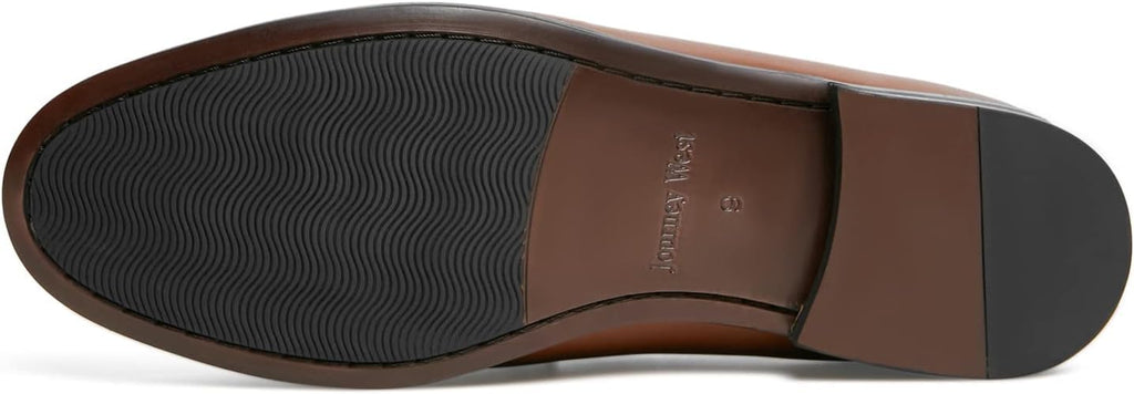 Journey West Mens Dress Shoes Slip on Penny Loafers for Men Tan 8.5