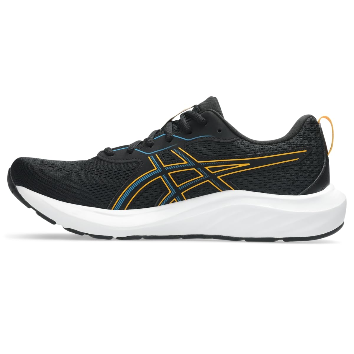 ASICS Men's Gel-Contend 9 Running Shoes, 10.5, Black/YAMABUKI