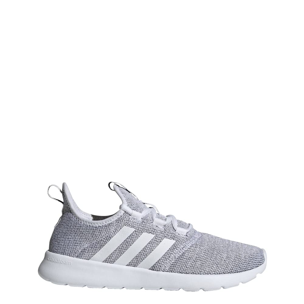 adidas Women's Cloudfoam Pure 2.0 Running Shoe, White/White/Black, 6.5