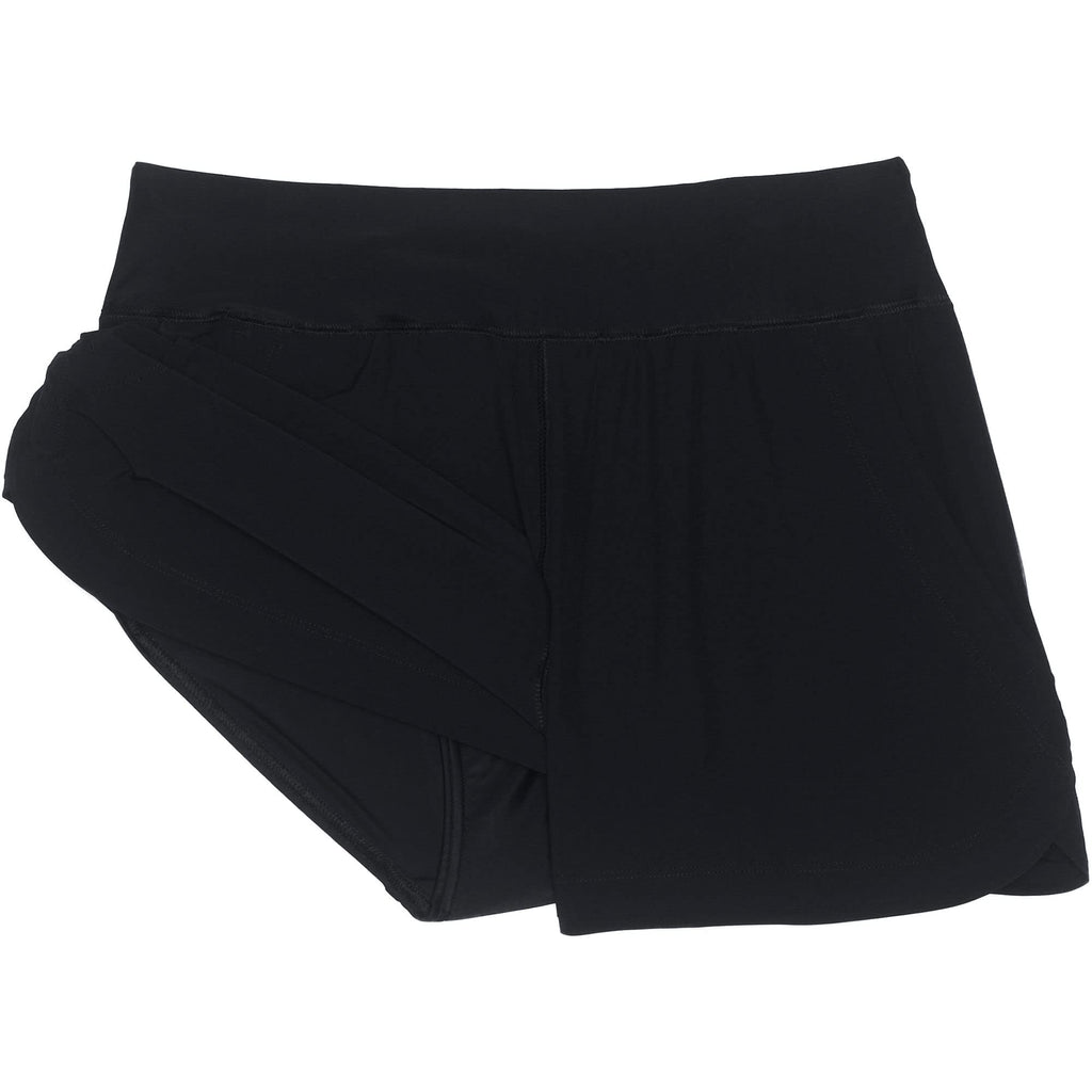 Lands' End Womens Sunshade UPF 50 3 Inch Board Shorts with Panty Black Regular 0