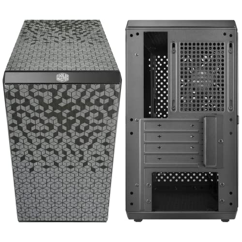 Cooler Master MasterBox Q300L Micro-ATX PC Case – Compact mATX Computer Case with Magnetic Dust Filters, Modular Adjustable I/O Panel, Perforated Airflow Design, 1 x 120mm Pre-Installed Fan, Black
