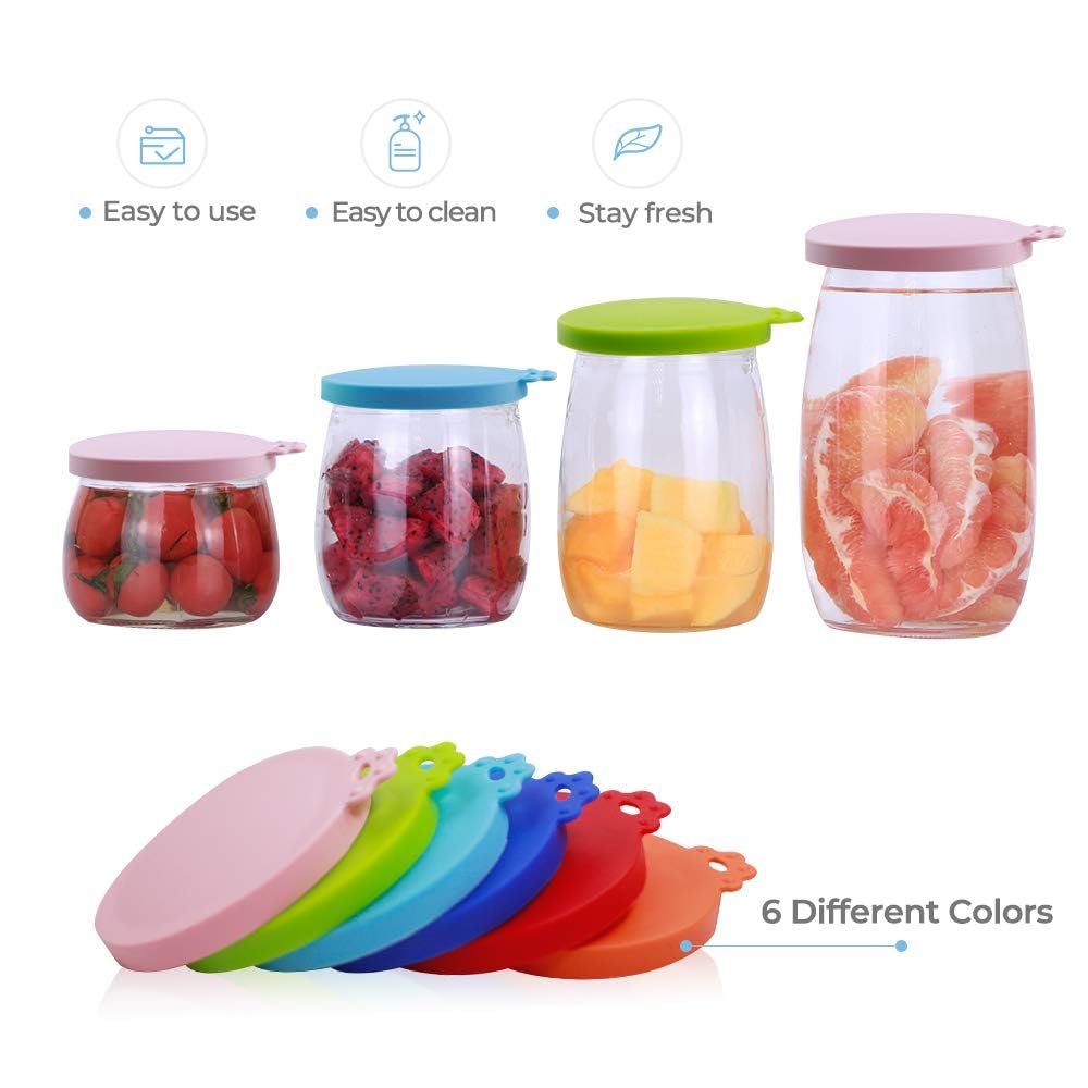 Yobbai 9 packs Pet Food can Lids, Food Safe BPA-Free & Dishwasher Safe, Can Covers Most Standard Size Dog and Cat Can Tops