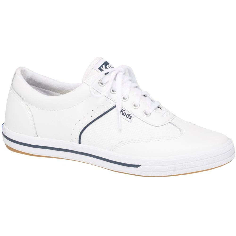 Keds Courty Core Lace Up, Sneaker Womens, White Leather, 9 Medium