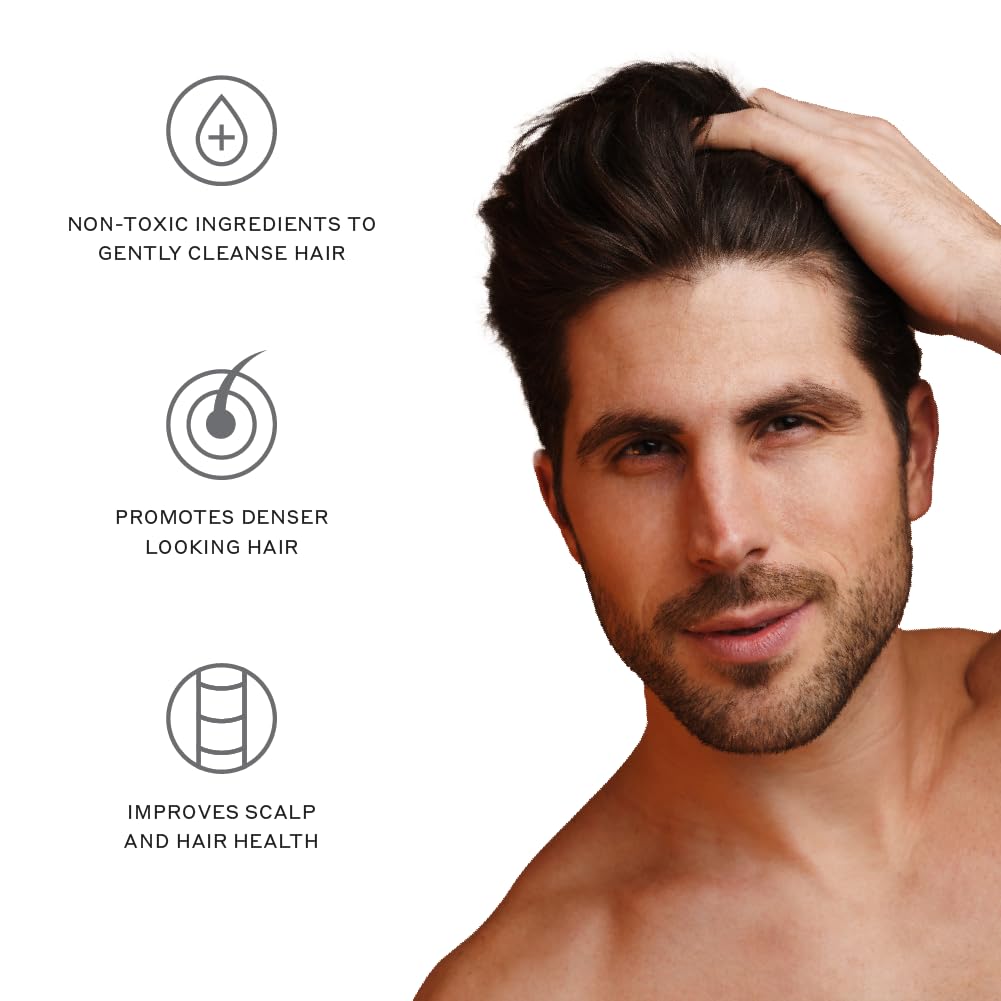 ZENAGEN Revolve Men's Thickening Shampoo | Supports Appearance of Fuller, Healthier-Looking Hair, Developed for Fine & Visibly Thinning Hair, Plant-Based, 5-Minute Treatment, 473 mL / 16 oz