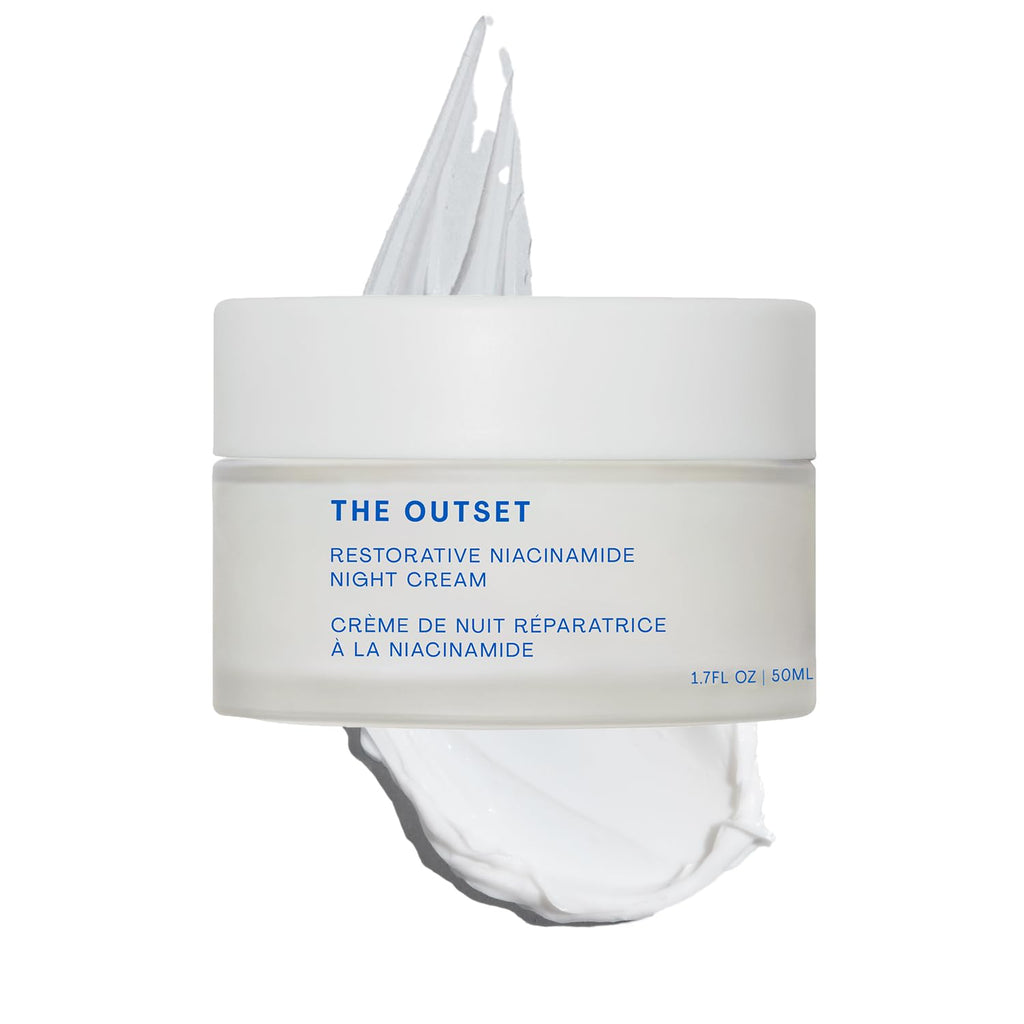 The Outset Niacinamide & Bakuchiol Night Cream, Hydrating Fragrance-Free Moisturizer for All Skin Types & Sensitive Skin - 1.7 fl oz