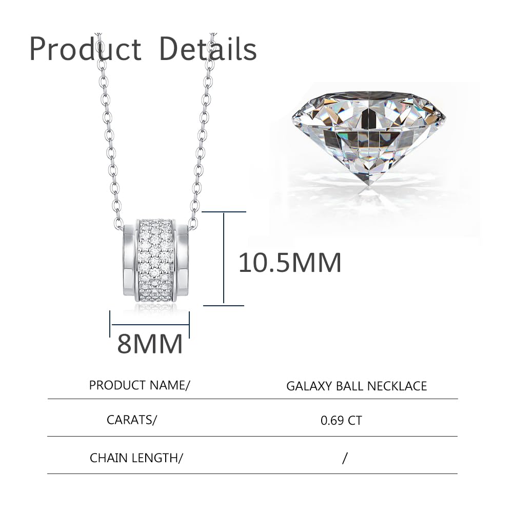 Brillique 14K Gold Galaxy Ball Necklace for Women, 0.69ct VVS2 Diamond Starry Sky Pendant in Celestial Design, Ideal Present for Stargazing Nights or Celestial Events (18k)