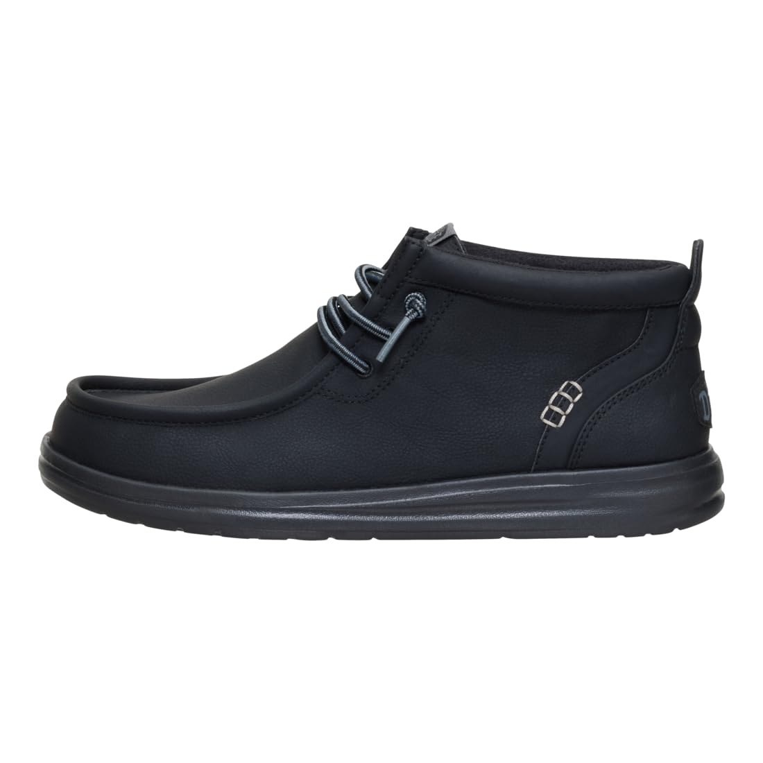 HEYDUDE Wally Mid Gripr Classic, Black/Black, Size 11, Men’s Boots, Men’s Pull On Boots, Water-Repellent, Comfortable & Lightweight