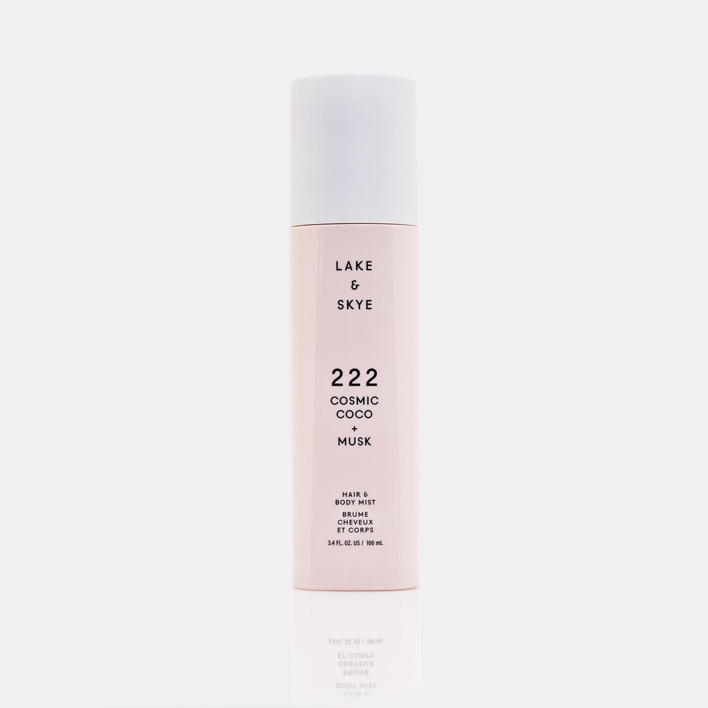 Lake & Skye 222 Cosmic Coco + Musk Hair & Body Mist 3.4 Fl Oz (100 mL), White Musk, Coconut Milk, Macaron Sugar, Hydrating, Softening