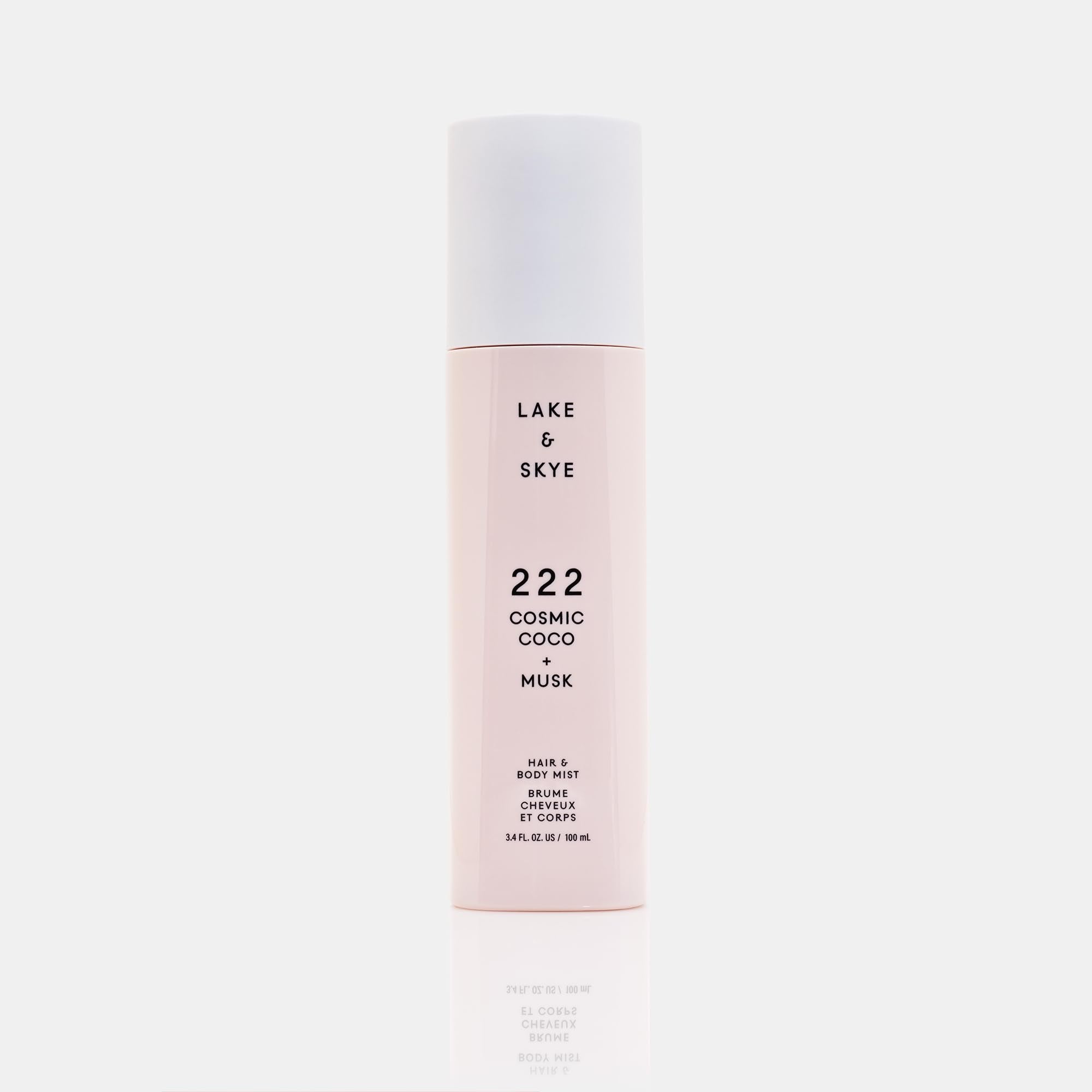 Lake & Skye 222 Cosmic Coco + Musk Hair & Body Mist 3.4 Fl Oz (100 mL), White Musk, Coconut Milk, Macaron Sugar, Hydrating, Softening
