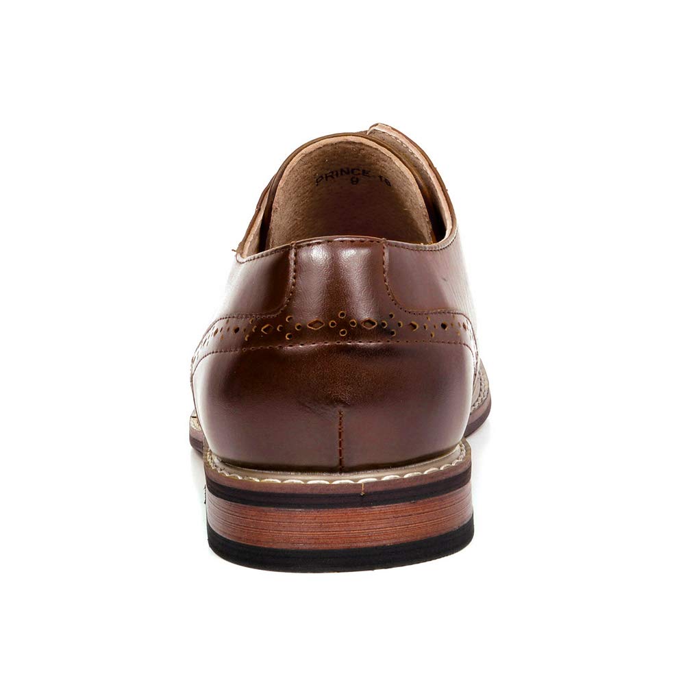 Bruno Marc Mens Leather Lined Dress Shoes, Dark Brown - 14 (Oxford)