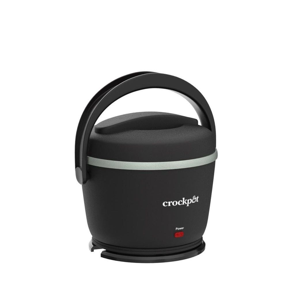 Crock-Pot Electric Lunch Box 20-Ounce Portable Food Warmer Black Licorice Perfect for Travel On-the-Go & Office Use | Stylish Spill-Free & Dishwasher-Safe | Ideal Men & Women's Gifts
