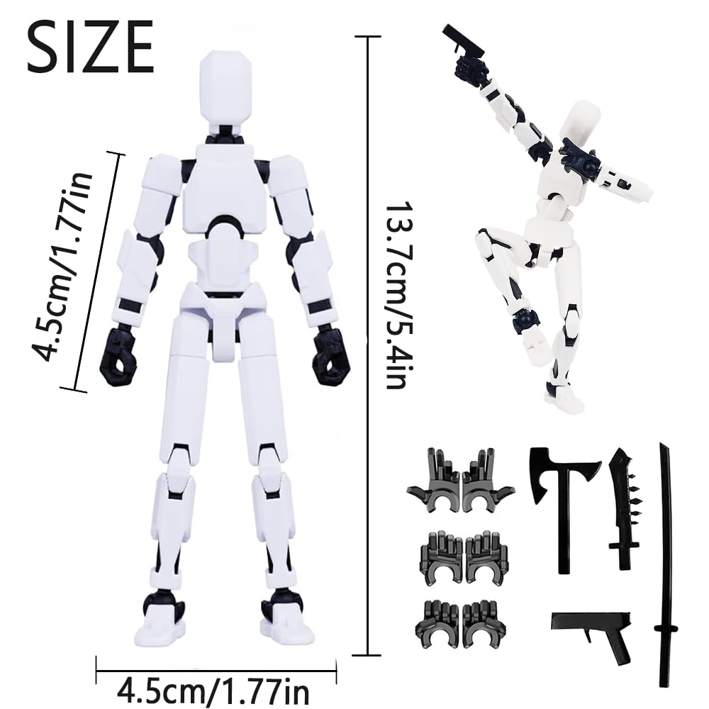 2026 New Assembly Completed-Titan 13 Action Figure,Dummy Robot 13 Action Figures Set,3D Printed Multi-Jointed Action Figures,Nova 13 Action Figure for Collectors Desktop Decorations (9pcs)