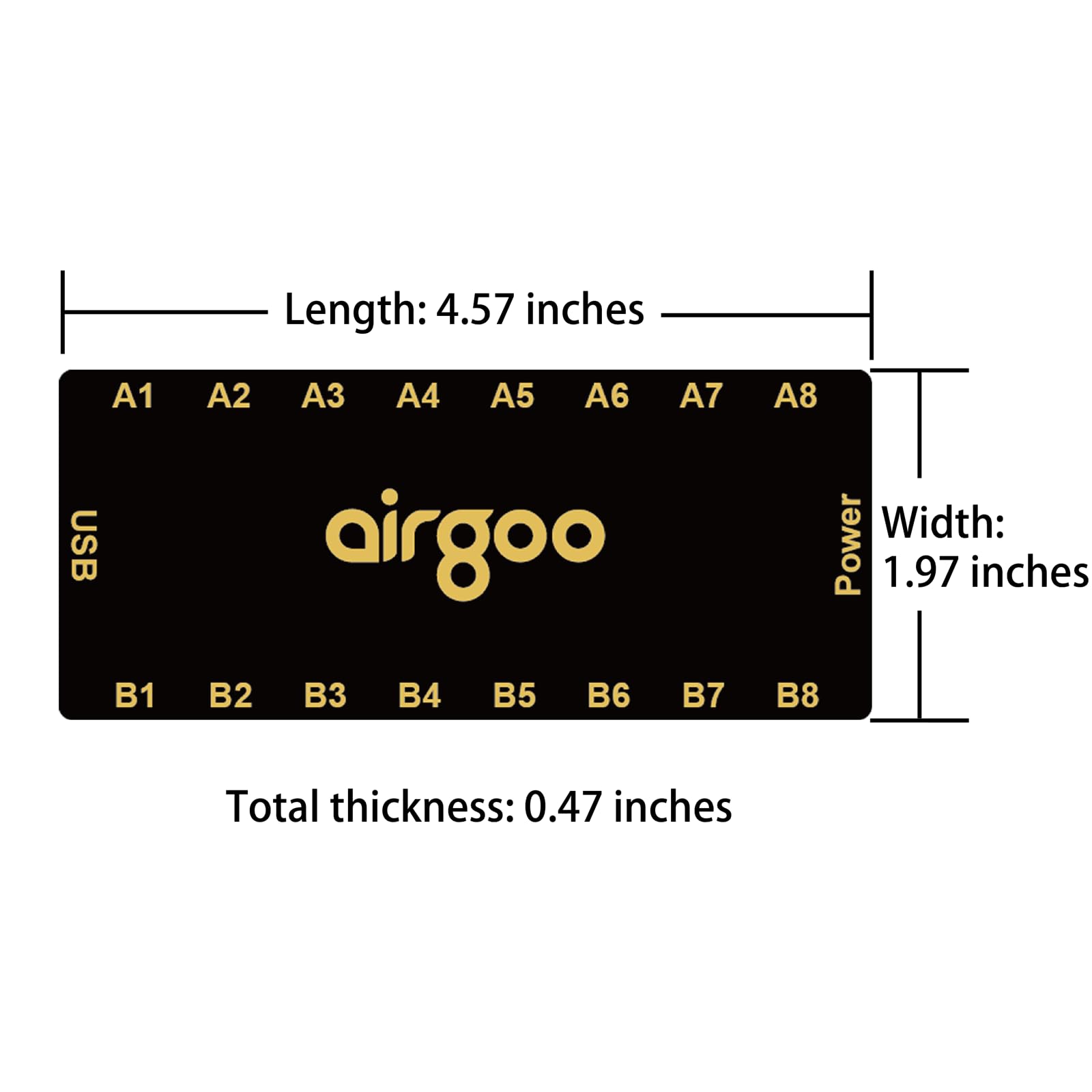 Airgoo Magnetic 16-Port Signal RGB Controller - SATA Powered ARGB Controller PC Lighting Hub, Compatible with SignalRGB & OpenRGB, AG-DRGB16