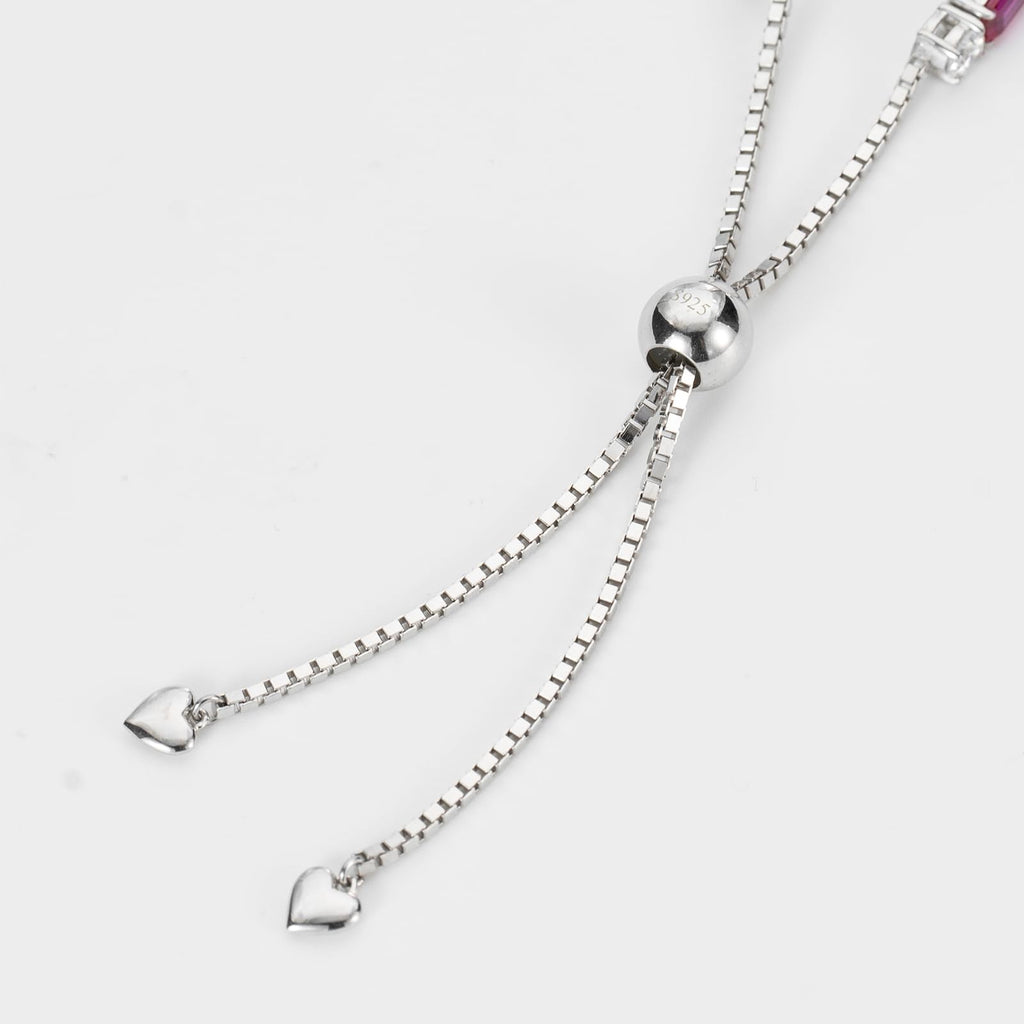 ETERMBOL Birthstone Tennis Bracelets for Women Emerald Bracelets for Women White Gold Bracelets May Birthstone 925 Sterling Silver Adjustable Chain 6-9 Inchs Jewelry Anniversary Birthday Gifts for Women Mom Wife Her