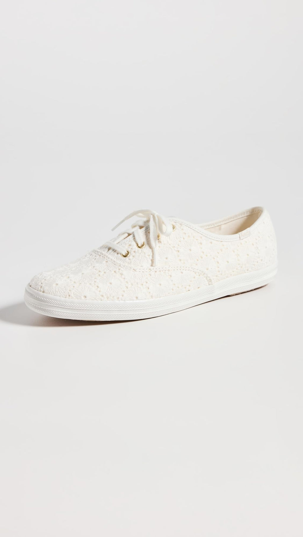Keds Women's Champion Seasonal Canvas Sneaker, Crochet Cream, 6.5