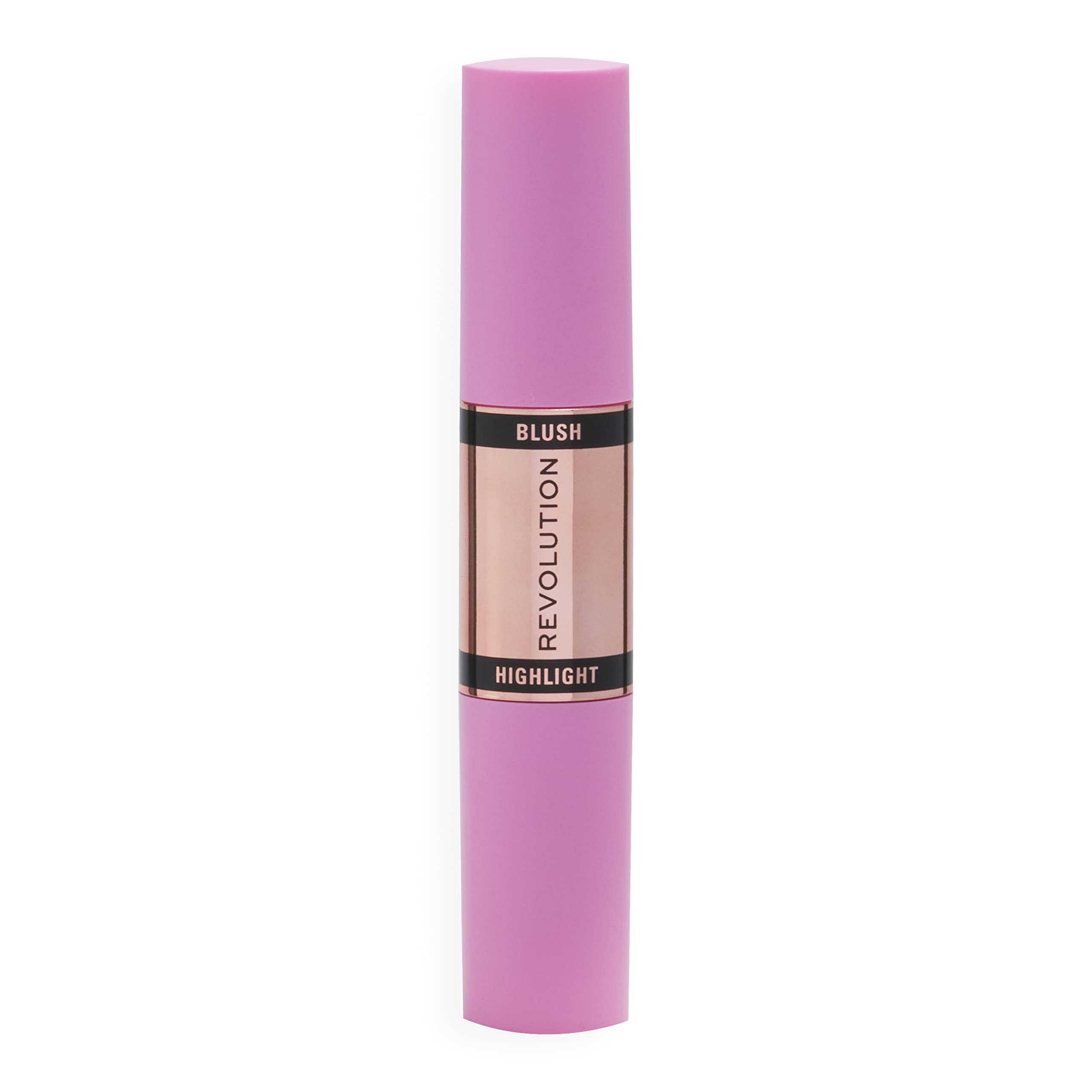 Revolution, Blush & Highlight Stick, Dual Ended, Highly Pigmented, Blendable Formula, Mauve Glow, 2 X 0.15 Oz.