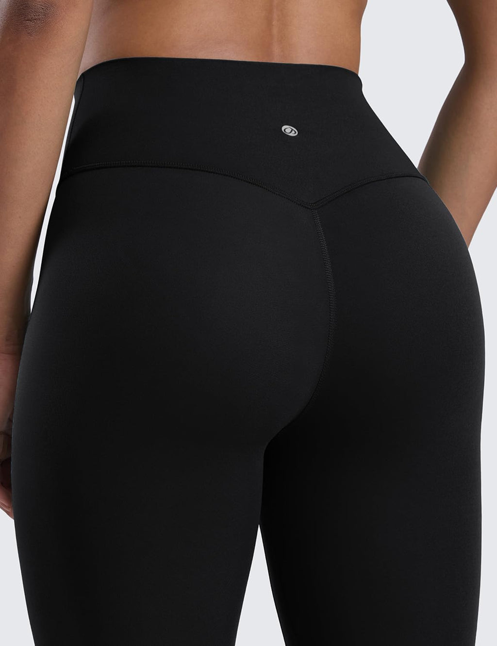 CRZ YOGA Butterlift Workout Leggings 25" - High Waisted Pilates Gym Athletic Womens Yoga Pants Buttery Soft Black Large