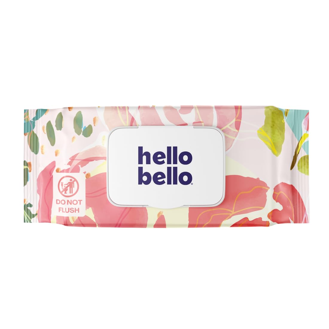Hello Bello Premium Wipes, Designed for Sensitive Skin with Chamomile & Aloe Extracts, Rosy Posy (12 Resealable Packets = 720 Total Wipes)
