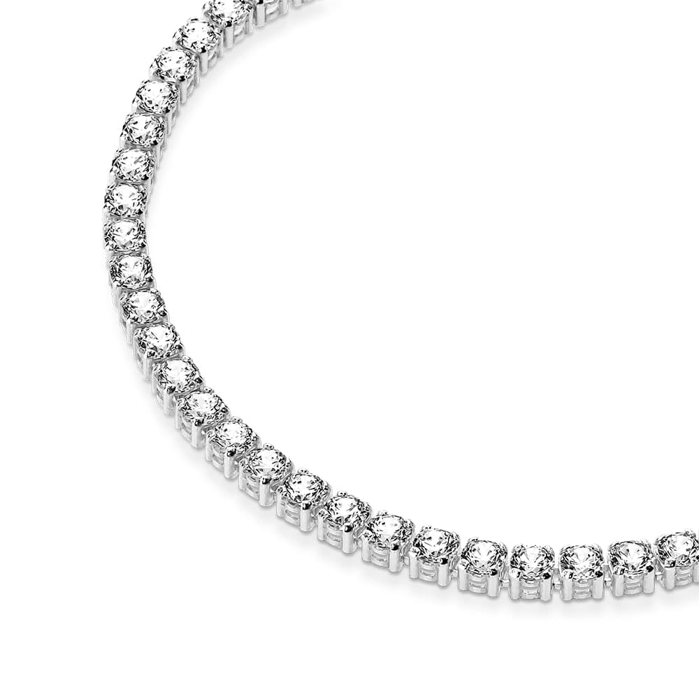 PANDORA Sparkling Tennis Bracelet - Sterling Silver & Cubic Zirconia Bracelet for Women Timeless Collection - Gift for Her - 20 cm, No Gift Box