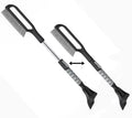 34.5" Snow Brush & Ice Scrapers for Car Windshield with Foam Grip for Cars Extendable, SUV, Trucks - Detachable Сar Scraper - No Scratch - Heavy Duty Handle, Snow Broom, Remover, Easy Scraper, Gray