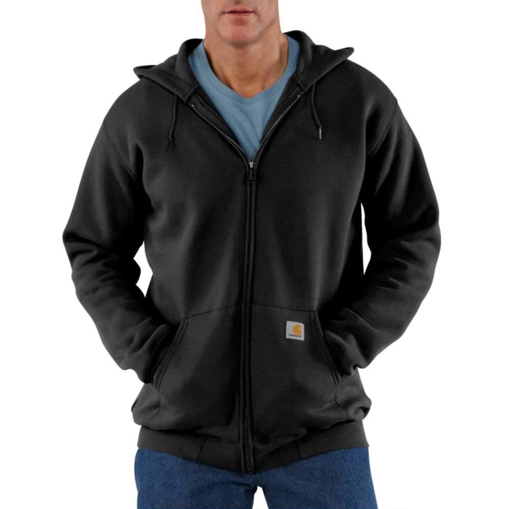 Carhartt Men's Marquette Full-Zip Sweatshirt, Black, X-Large
