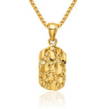 IceCarats 14K Solid Yellow Gold Chunky Nugget Necklace Chain Pendant Charm Only