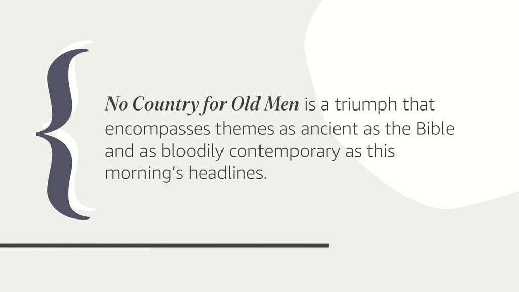 No Country for Old Men (Vintage International)