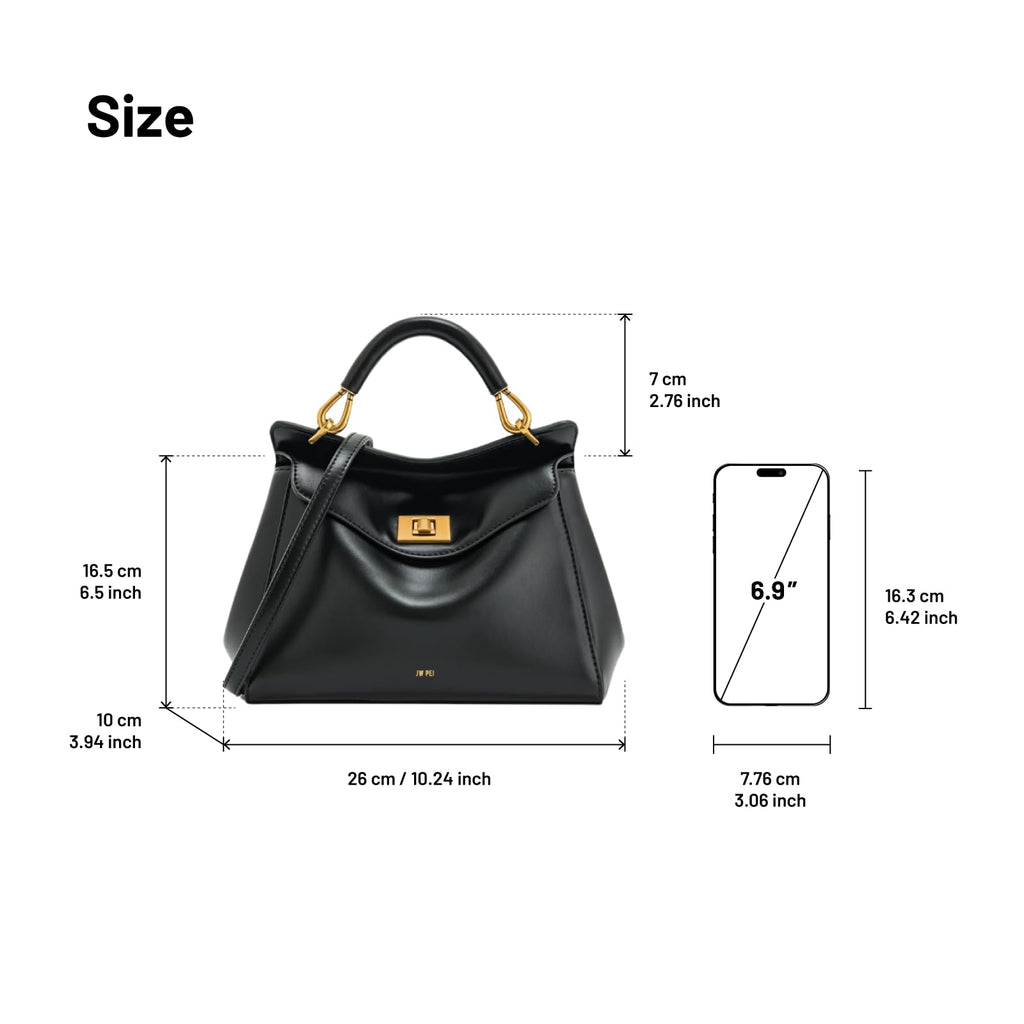 JW PEI Women's Lucia Classic Top Handbag - Black