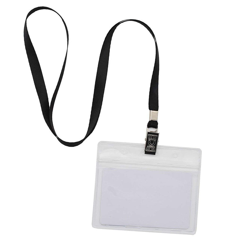 Beebel Gray Lanyards 100 Pack Nylon Flat Badge Lanyard for Id Badge Name Tag (Gray, 100 Pack)