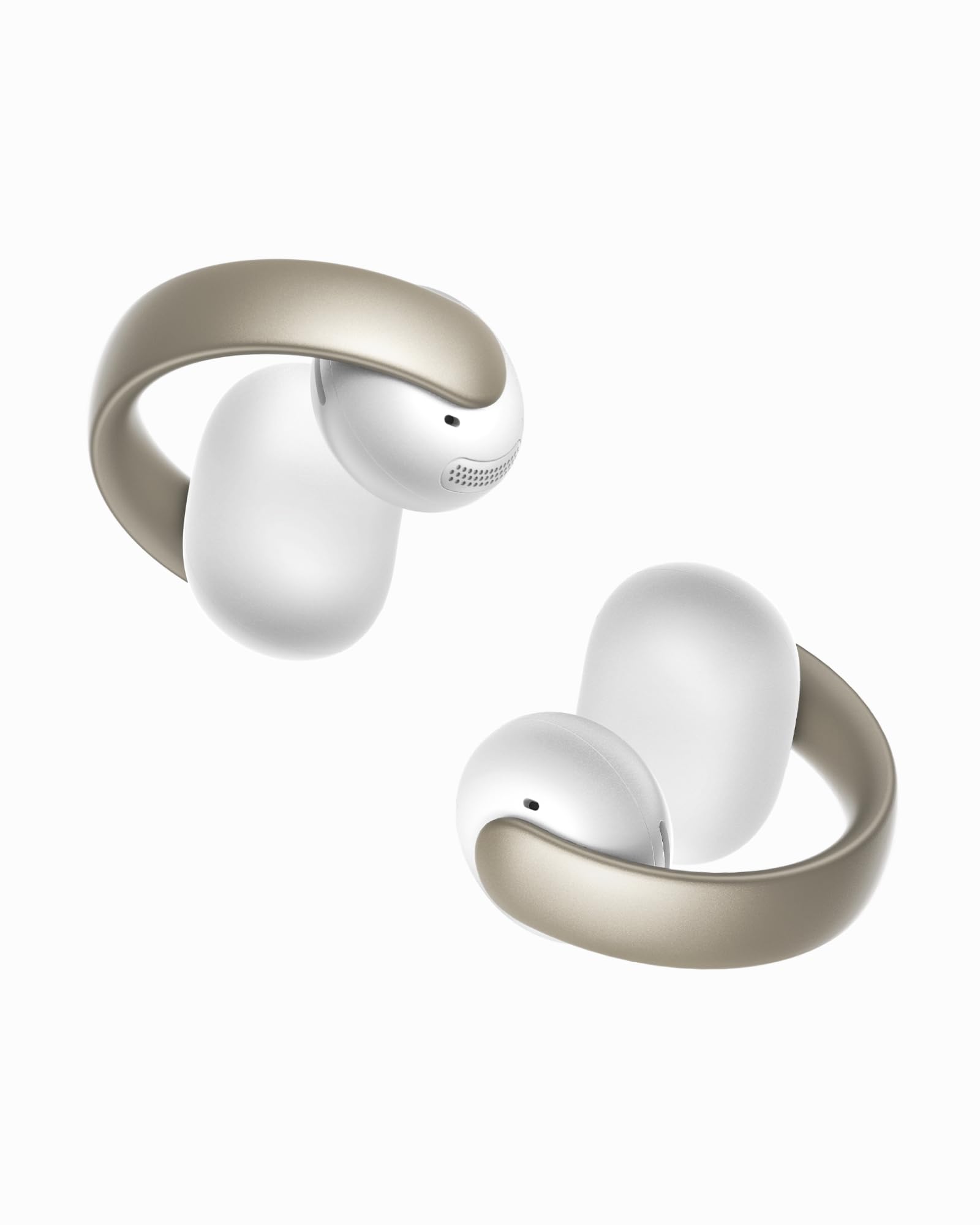 Soundcore AeroClip by Anker, Open-Ear Earbuds, Clip-On Headphones, Adaptive Comfort, Clear Calls with 4 Mics and AI, Stable Fit, 12mm Drivers for Powerful Bass, Hi-Res, Open-Ring Design