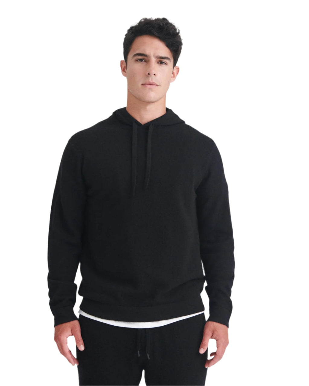 NAADAM Mens The Off-Duty Cashmere Hoodie Black