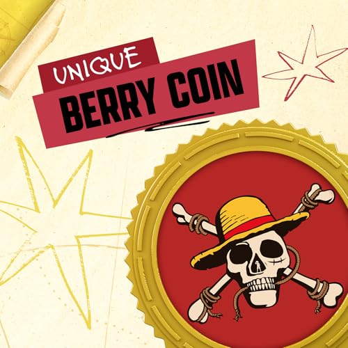 One Piece Monkey D. Luffy 6″ (15 cm) Action Figure with 6 Accessories. Includes Swappable Arms and Legs, Wanted Poster, and Berry Coin Display Base