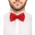 trilece Bow Ties for Men - Men's Solid Pre-tied Clip on Bowties for Formal Wear - Adjustable Bow Tie - Bow ties for Woman (Red)