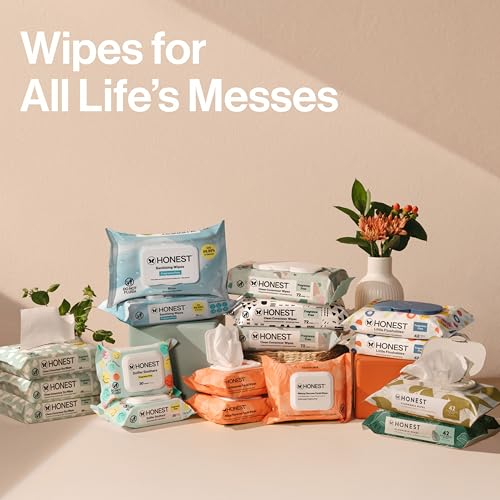 The Honest Company Hypoallergenic Multi-Use Baby Wipes for Sensitive Skin, Geo Mood, 288 Count
