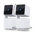 WYZE Cam Pan v3 Indoor/Outdoor IP65-Rated 1080p Pan/Tilt/Zoom Wi-Fi Smart Home Security Camera with Color Night Vision, 2-Way Audio, Compatible with Alexa & Google Assistant, White, 2-Pack