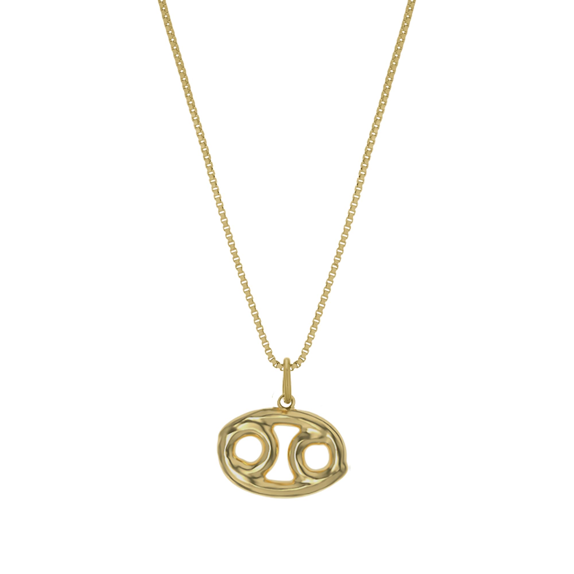 James Michelle Bubble Zodiac Necklace for Women – 3-Year Color Guarantee – Waterproof, Non-Tarnish, Hypoallergenic, Gold PVD Coated – Great for Beach, Wedding, Gifts – Cancer, 18” Adjustable Chain