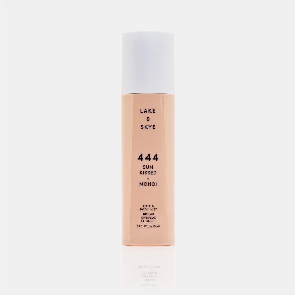 Lake & Skye 444 Sunkissed + Monoi Hair & Body Mist 3.4 FL OZ (100 mL), Bergamot, Pineapple, Jasmine, Musk, Sandalwood, Hydrating