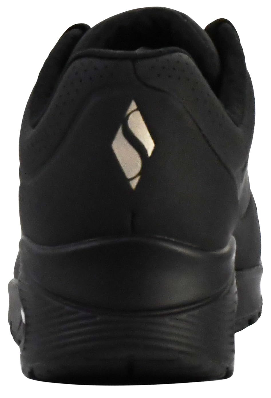 Skechers Women's Uno - Stand On Air Sneaker, Black/Black, 10 Wide