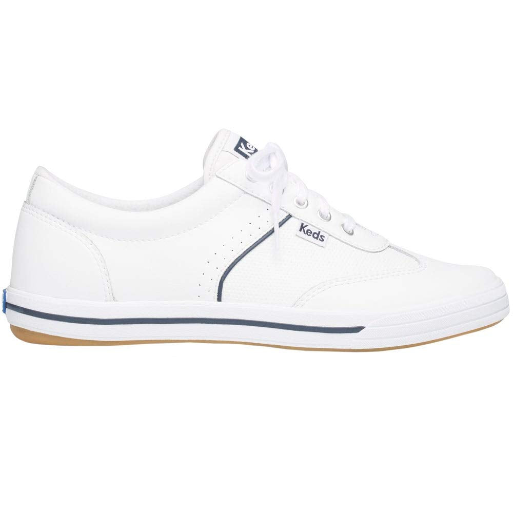 Keds Courty Core Lace Up, Sneaker Womens, White Leather, 9 Medium