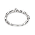 Uno de 50 JOURNEY Beaded Stretch Bracelet, Sterling Silver-Plated