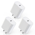 iPhone 17/16 Charger Block,【3Pack】20W USB C Wall Charger Block Fast Charging Blocks Plug Bricks PD Type C Adapter for Apple iPhone Air/17 Pro Max/16 ProMax/16Plus/15/14/13/12/AirPods/iPad Pro/Air/Mini