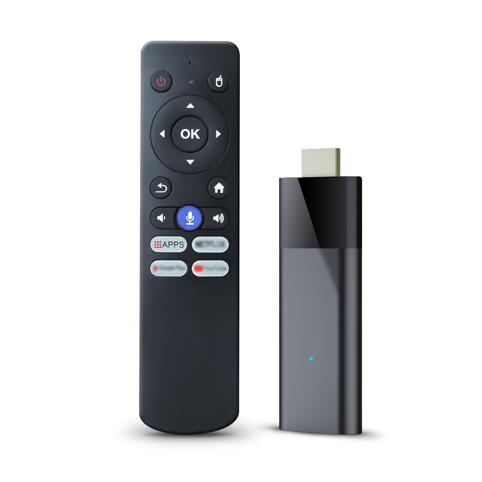BL Android TV Stick 4K, 2025 Android TV Stick 10.0 2GB RAM 16GB ROM, H313 CPU Supports 2.4G/5G Wi-Fi Bluetooth 5.0 USB HDR10 with Bluetooth Voice Remote Control