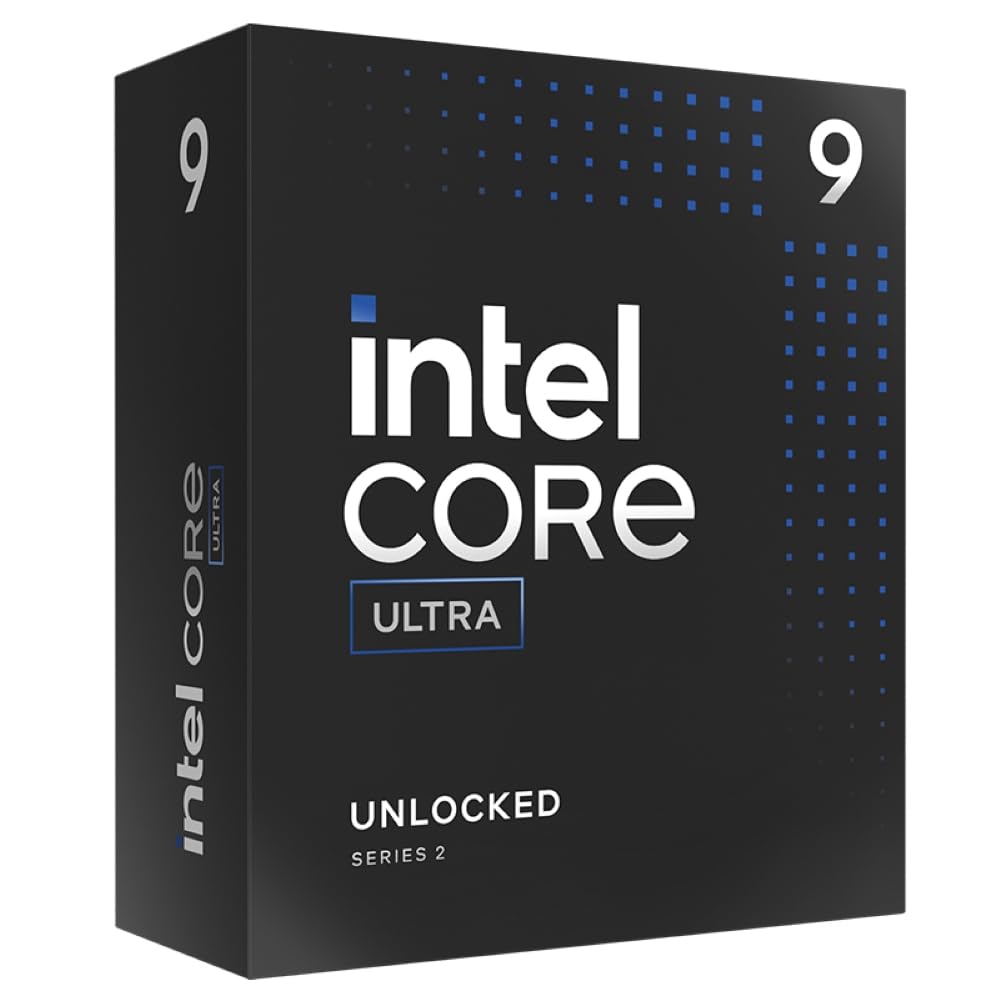 Intel Core Ultra 9 Desktop Processor 285K - 24 cores (8 P-cores + 16 E-cores) and 24 threads - Up to 5.7 GHz unlocked - 40 MB Cache - Compatible with Intel 800 series chipset-based motherboards - Inte