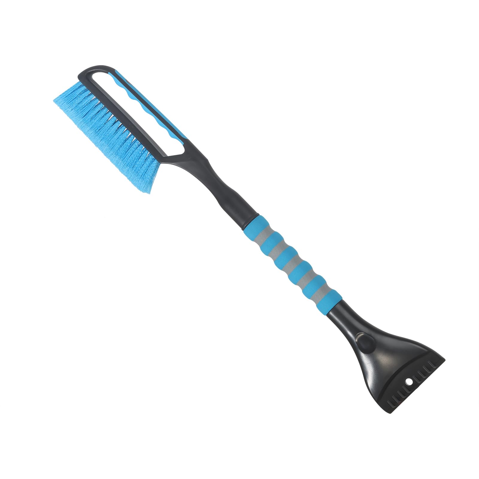 LoyaGour Snow Brush and Ice Scraper for Car Windshield,26.4" Window Scraper Deicer for Car SUV and Truck,Ice Scrapers and Brushes 2 in 1,Winter Car Automotive Exterior Accessories(1Pack Blue)